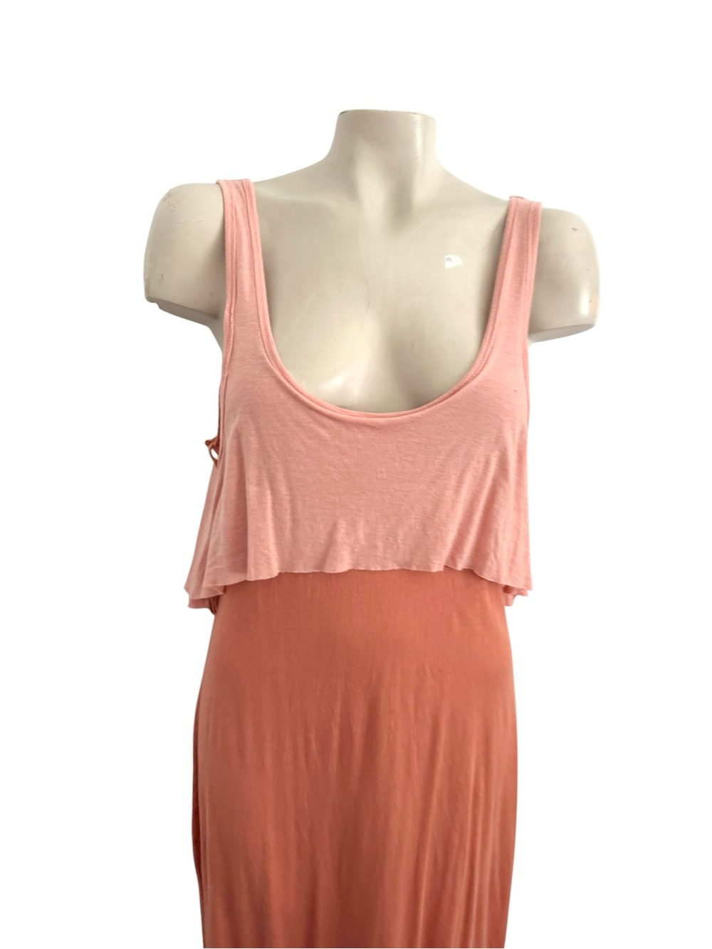 FP BEACH FREE PEOPLE EMMA CORAL TWO FER DRESS SZ L - Picture 5 of 11